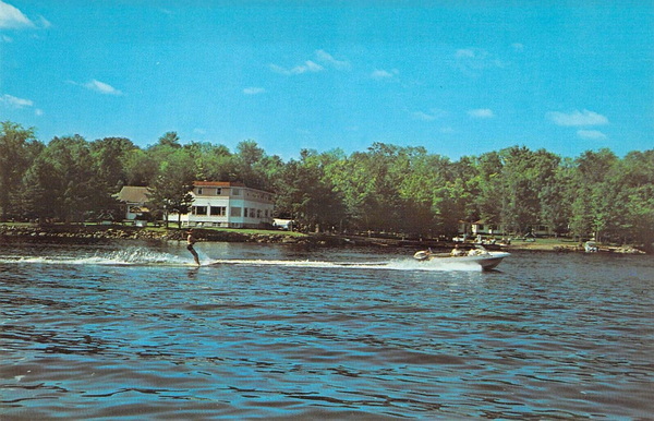 Weber Resort (Webers Resort, Gogebic Lodge) - Old Postcard View (newer photo)
